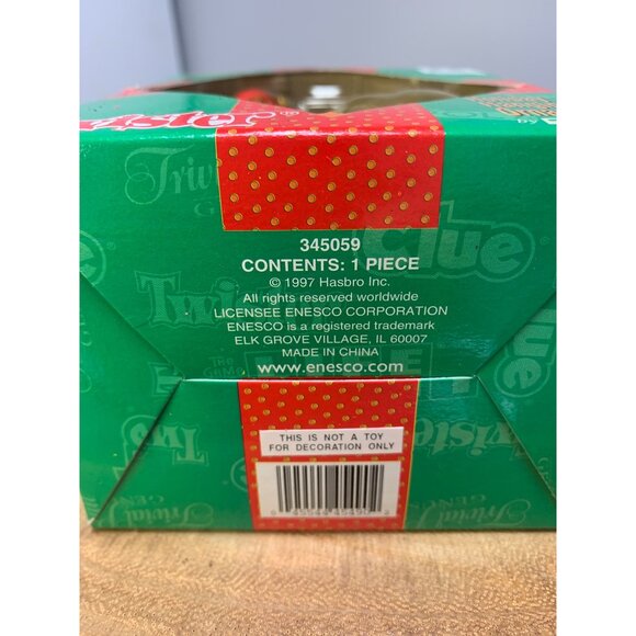 Twister Holiday Hanging Ornament Enesco Vintage 1997 Worlds Greatest Games Colle - Picture 5 of 8